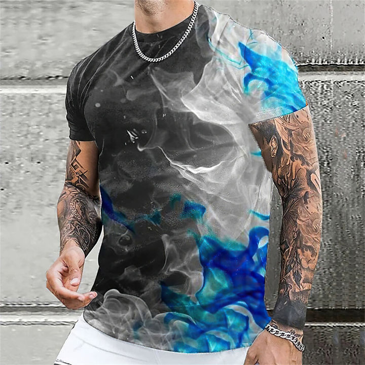 Color%20Block%20Flame%20Print%20T%20Shirt%20For%20Men%20Outdoor%20Daily%20Short%20Sleeve%20Loose%20Tops%20Casual%20Tees%20Unisex%20Clothing%20Apparel%20Large%20Size%206XL%20-%20Image%205