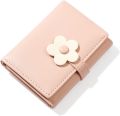 Small Wallet for Women Fashion Girls Cute 3D Cat Face Glitter Ears Wallet with Tail Tri-Folded Wallet ID Card Case with Zipper Pocket.
