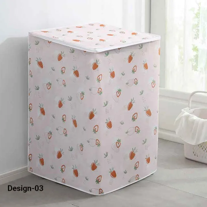 1pc%20Waterproof%20Washing%20Machine%20Cover,%20Top%20Loading%20Washing%20Machine%20Cover,%20Arranged%20Roller%20Laundry%20Dustproof%20Protector%20-%20Image%2010