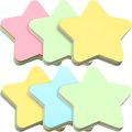 Sticky Notes STAR Shape 3×3 Inch 5 Colors 100 Sheets. 