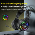 T-WOLF Thunderwolf H140 Headset Headset Notebook Luminous Wired 7.1USB Gaming Headset. 