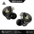 QKZ AK6-Zeus Dynamic Headset In-Ear Monitor Earphone Sport Earbuds Noice Cancelling Music Headphones Detachable 3.5mm Earphones. 