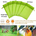 Fruit Protection Bags 10Pcs(4x6 INCHI), Pest Control Anti-Bird Netting Bags Mesh Grape Planter Grow Bags Fruit Packing. 