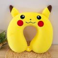 Premium U-Shaped Pikachu Neck Pillow - Ultimate Comfort for Office & Travel - Vibrant Yellow. 