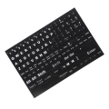 Keyboard Letter Stickers Universal English Computer Keyboard Replacement Stickers English Keyboard Black Background White. 