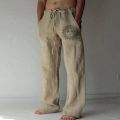 Men Pants Casual Stylish Flying Bird Print Lace-up Mid Waist Vintage Long Pants Male Trousers Streetwear Spring Autumn. 