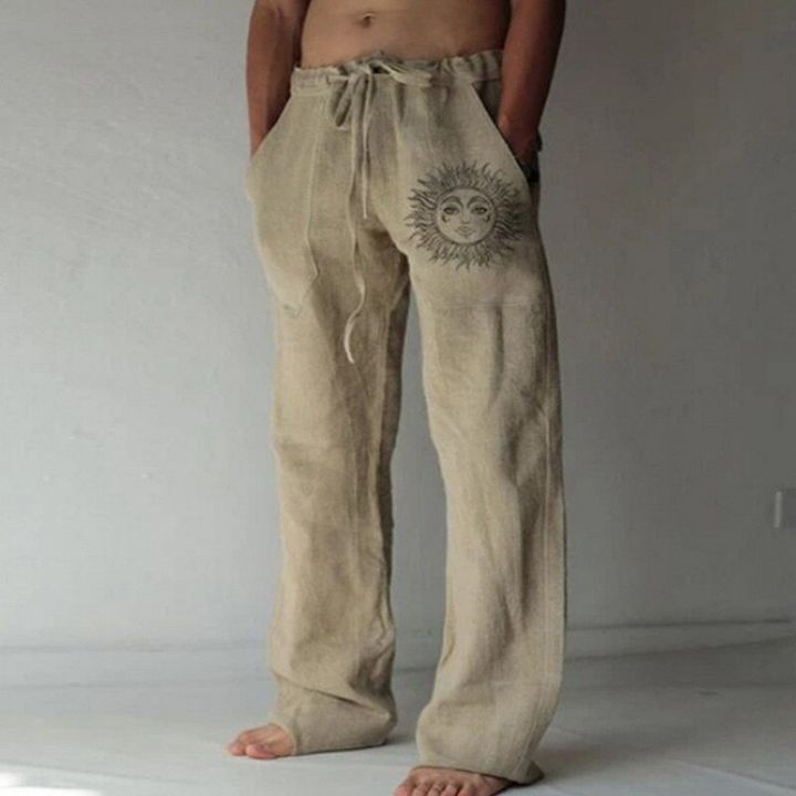 Men%20Pants%20Casual%20Stylish%20Flying%20Bird%20Print%20Lace-up%20Mid%20Waist%20Vintage%20Long%20Pants%20Male%20Trousers%20Streetwear%20Spring%20Autumn%20-%20Image%206