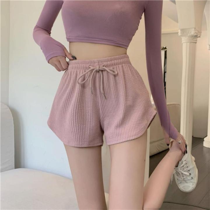 Women%20Gym%20Fitness%20Running%20Shorts%20Women's%20Summer%20Thin%20Style%20Loose%20Casual%20Large%20Size%20Wide%20Leg%20High%20Waist%20A-word%20Sports%20Hot%20Pants%20-%20Image%202