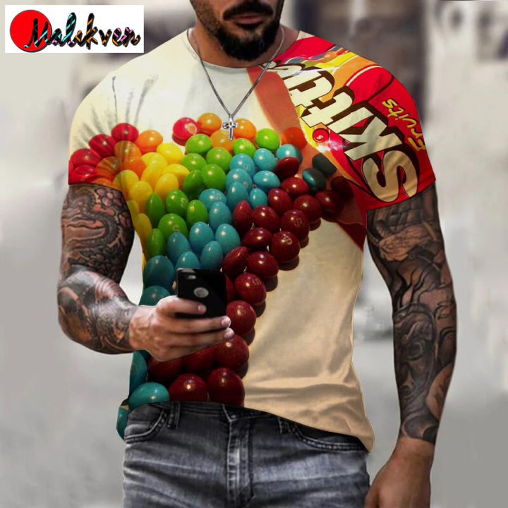 2022%20New%20Snack%20Food%20Series%203D%20T-shirt%20Rainbow%20Candy%20Design%20Printed%20T%20Shirt%20Men%20Women%20Fashion%20Casual%20Streetwear%20Oversized%20Tops%20-%20Image%202