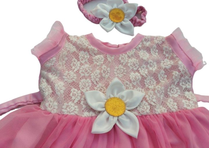 New%20Baby%20Girls%20Fashionable%20Premium%20Quality%20Beautiful%20Party%20Dress%20With%20HAIR%20BAND%20One%20Piece%20Baby%20Dress%20for%201-7%20-%20Image%203