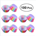 100PCS Muffins Paper Cupcake Wrappers Baking Cake Cups Cases Muffin Boxes DIY Cake Molding.