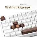 【happy one】Wood Keycap OEM Profile For Mx Mechanical Keyboard R4 R3 R2 R1 WASD Arrow Keys Space Cap ESC Shift Enter Keys. 