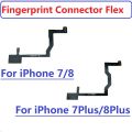 For iPhone 7 7Plus 8 8 Plus Home Touch ID Return Fingerprint Button Motherboard Connection Connector Flex Cable Replacement Parts. 