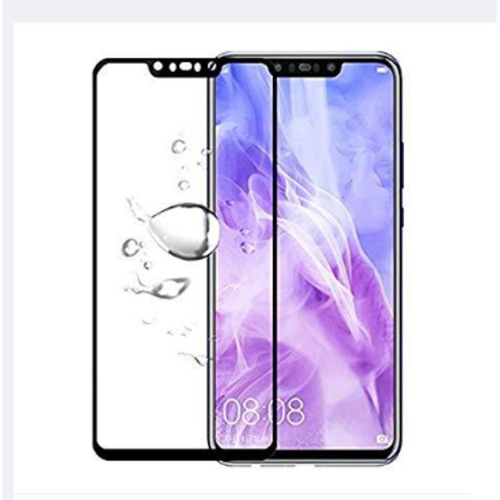 Huawei Nova 3i Camera Hole 11D Tempered Glass Screen Protector -Black