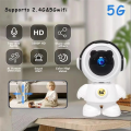 Home Robot Camera Monitoring Mobile Phone Remote Monitoring WiFi Wireless HD Camera. 