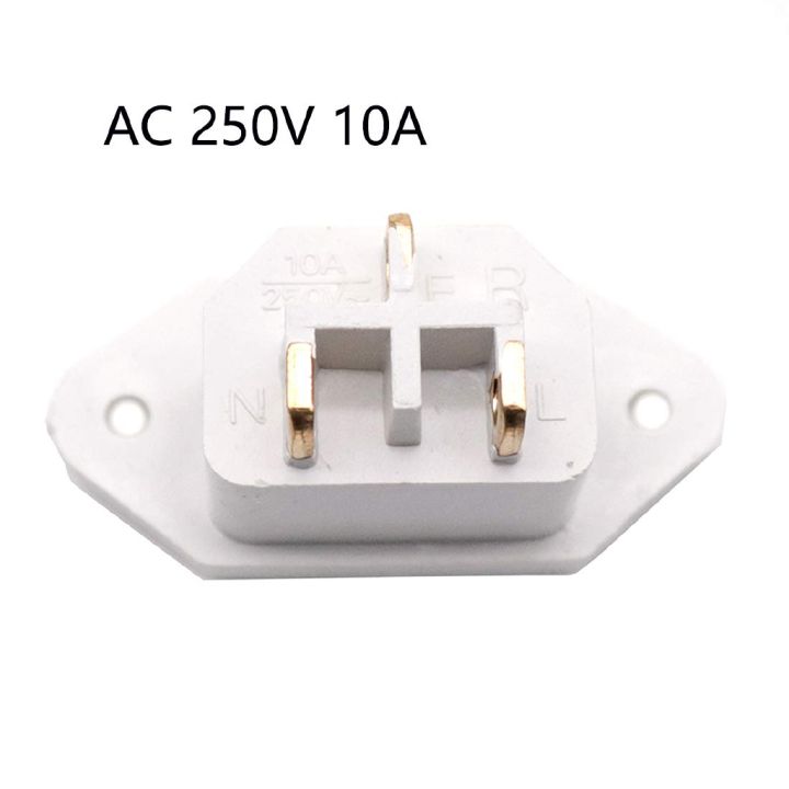 WHITE%20COLOR%20IEC%20C14%20Plug%20Socket%20Panel%20Mount%20Plug%20Adapters%20Power%20Connector%20Socket%20%20AC%20250V%2010A%20Copper%203%20Pins%20Inlet%20Power%20Plug%20Socket%20White%20For%20Rice%20Cooker%20-%20Image%205