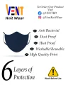 Dragon Ball Goku Turtle Gi logo Six Layers Protective FaceMask For Men And Women  Six Layer Stylish Face Mask For Men And Women. 