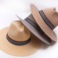 Farmer's Straw Hat Cuban Cap Panama Hat Short Brim Fedora Hat Sun Hat Summer Straw Jazz Hat Unisex Casual.