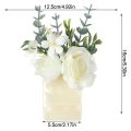 Groomsman Groom Corsage Pocket Flower Artificial Silk Roses Boutonniere Brooch Groom Wedding Marriage Suit Coat Acces Decor.