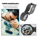 Portable Handheld Folding Pocket Magnifier 30X Metal Mini Loupe Jewellery Identification Loupe Magnifying Glass for Reading Gift.