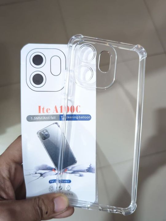 itel A100C Premium Silicone Case Crystal Clear Soft TPU Ultra-Thin Transparent Flexible Protective Mobile Phone Back Cover