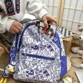 Large Capacity High School and College Student Graffiti Harajuku Hongkong Style Schoolbag Female Japanese Korean Korean Style Mori Style Men's Backpack. 
