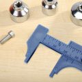 Practical Plastic Vernier Caliper Mini Double Scale Caliper Ruler for Beads Walnuts Jewelry Antique Measuring Tools. 