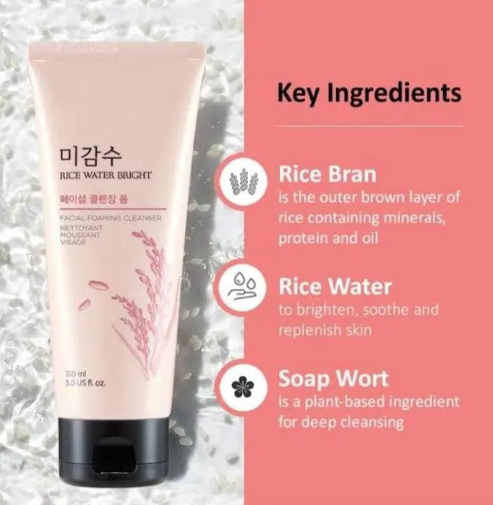 The Face Shop Rice Water Bright Cleansing Foam - 150ml