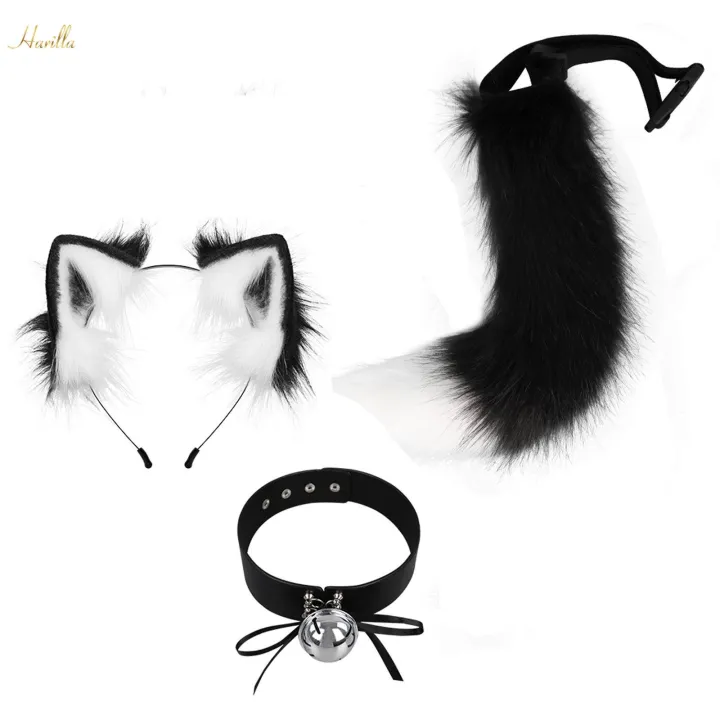 Animals%20Ears%20and%20Tail%20Cat%20Ear%20Hair%20Band%20Lovely%20Cat%20Ear%20and%20Long%20Tail%20Black%20White%20-%20Image%205