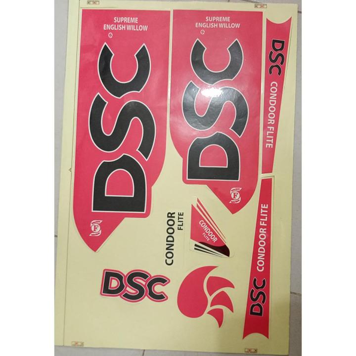DSC cricket bat stickers