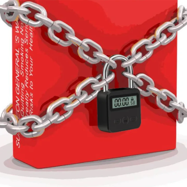 Metal%20Timer%20Lock%20LCD%2099%20Hours%20Max%20Timing%20USB%20Timer%20Padlock,Silver%20-%20Image%203