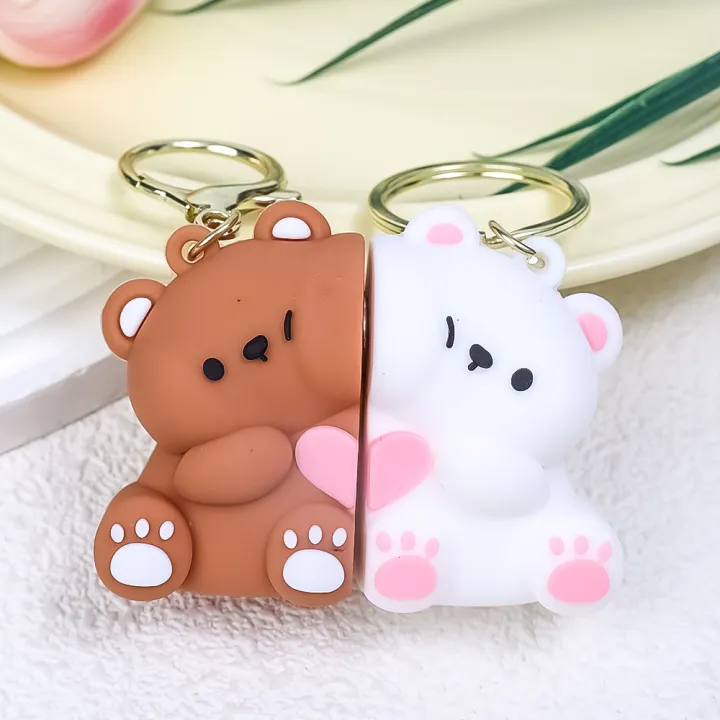1/2Pcs%20Korean%20Cute%20Cartoon%20Bear%20Magnetic%20Keychain%20Creative%20Cute%20Kawaii%20Pendant%20Girl%20Best%20Friend%20Couple%20Gift%20-%20Image%206