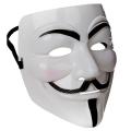 【Top Picks】 Anonymou Hacker V for Vendetta Mater Face Mak Fancy Dre Halloween Prop. 
