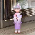 Japanese Kimono Geisha Doll Resin Statue Birthday Desk Asian Kabuki Figurine. 