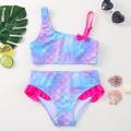 2022 New Girls Swimsuit Mermaid Two Piece Children's Swimsuit Ruffle Swimsuit For Girl Bathing Suit Mermaid Swimwear Girls.