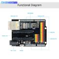 diymore ENC28J60 Ethernet shield V2.0 LAN Network Module I/O SPI 51 AVR PIC LPC STM32 for Arduino UNO R3 CH340G NANO V3.0. 