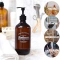 500ml Soap dispenser Easy-to-use Refillable Transparent Shampoo bottle Bathroom Plastic Shower  container for Bath Kitchen Home Hotels Travel. 