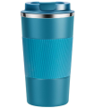 Wosta Travel Mug, Insulated Coffee Cup with Leakproof Lid ,Vacuum Insulation Stainless Steel Reusable for Hot Cold Coffee, Water and Tea, Thermal Mug with Non-Slip Protective Cover, 510ml/18oz.