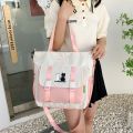 College style big bag women's bag student large capacity class commuting shoulder bag make-up school bag casual crossbody bag men.