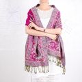 Bohemian Style Cashew Jacquard Scarf Women Winter Warm Pashmina Long Soft Shawls and Wraps Ladies Ethnic Beach Travel Scarves.
