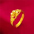 Vietnamese Sand Women's Electroplated Imitation Gold Jewelry Products Night Market Ring.