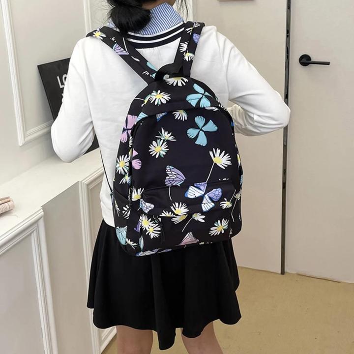 Nylon%20School%20Backpack%20Butterfly%20Teens%20School%20Bag%20for%20Girls%20Backpack%20Women%20Bookbags%20Student%20Schoolbag%20Large%20Black%20Cute%20Bagpack%20-%20Image%202