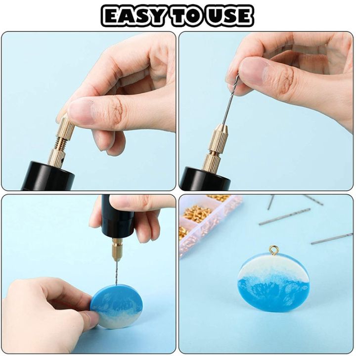 JAERBEE%20Electric%20Resin%20Drill%20Set,Including%20Eye%20Screws,Twist%20Drill%20Bits%20Tools,Electric%20Mini%20Drill%20for%20DIY%20Keychains%20Crafts%20Making%20-%20Image%205