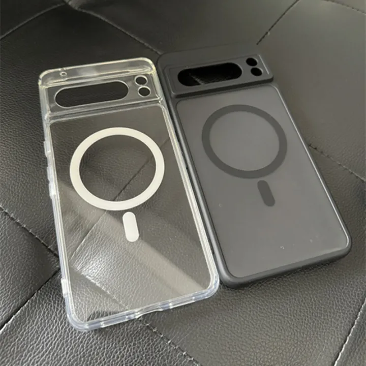Transparent%20Shockproof%20PC+TPU%20Magsafe%20Case%20For%20Google%20Pixel%208%20Pro%20Pixel8%20Pro%20Frosted%20Magnetic%20Wireless%20Charging%20Phone%20Back%20Cover%20-%20Image%206