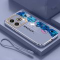 itel A70 A49 A58 A48 itel P36 P37 Monster Lens Cartoon Stitch Case Shockproof Luxury Plating Mobile Cover with Lanyard. 