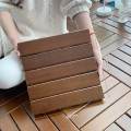 Outdoor Flooring Wooden Flooring Puzzle Interlocking Balcony Flooring Interlocking Deck Tiles for Outside Garden Balcony Walkway Indoor.