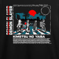 Anime Demon Slayer T-Shirt Kimetsu No Yaiba Black T Shirt Cotton Fabric - Easy to maintain Casual Tops Anime fans.