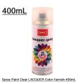 LACQUER Color 190 Spray Paint Clear Varnish 400mL Multipurpose Spray Paint Can Lacquer Color Uses Metal Wood Furniture. 