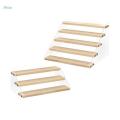 Multi-use Three Layer Clear Display Rack Makeup Dolls Ladder Riser Stand.
