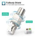 ZoeRax Cat8 Cat7 Cat6A RJ45 Connector, Tool-Free Toolless Shielded Ethernet Termination Plug for Solid Bulk S/FTP Ethernet Cable.